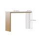 Contemporary Style Bar Table Solid Wood Bar Dining Table with Double Pedestal