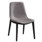 Industrial Home Solid Back Chair Leather Dining Chair with Black Legs Clearhalo ' kitchen&dining_furn' 'Dining Chairs' 'Dining Tables & Seating' 'dining_chair' 'furn' 'furn_dining_chair' 'Furniture' 'furniture_dining_chair' 'Kitchen & Dining Furniture' 'kitchen' 1200x1200_bc5208d9-e0f3-4e82-840e-41fe0491daeb