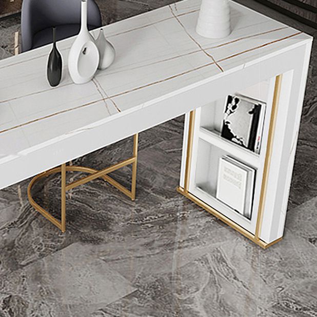Nordic Glam Bar Counter Table Sintered Stone Table for Kitchen Clearhalo 'Bar Furniture' 'Bar Tables' 'bar_tables' 'furn' 'furn_bar_tables' 'Furniture' 'furniture_bar_tables' 'Kitchen & Dining Furniture' 1200x1200_bc521a30-0819-4fc4-8fb8-c5f51ab03b14