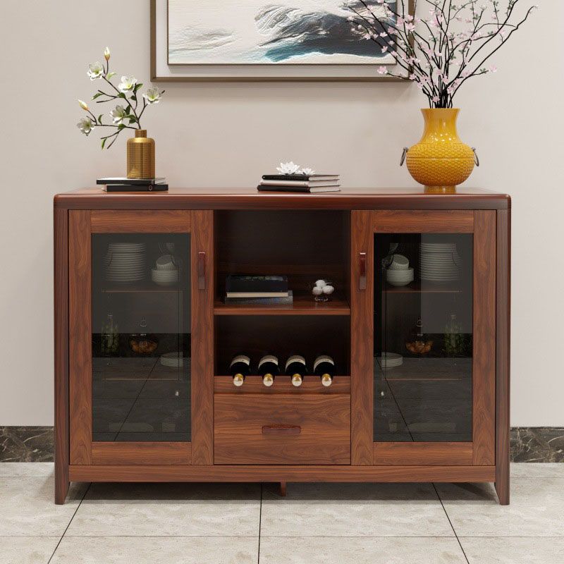 Sideboard moderna legno massiccio senza angoscia con cassetti Creedenza mobili