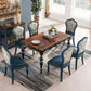 Rectangle Wood Color Dining Table Solid Rubberwood Table Victorian with 4 Legs Clearhalo ' dining_table' 'Dining Tables & Seating' 'Dining Tables' 'furn' 'furn_dining_table' 'Furniture' 'furniture_dining_table' 'Kitchen & Dining Furniture' 'kitchen&dining_furn' 'kitchen' 'kitchen_dining_table' 1200x1200_bc5644c4-feef-4575-9d81-2f8430e7e582