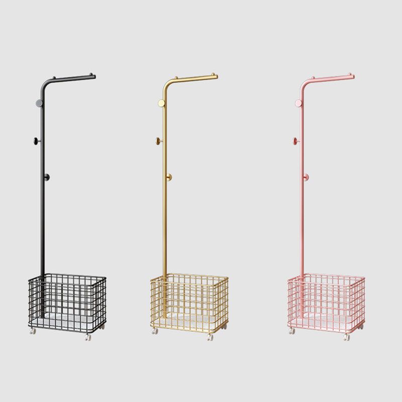 Modern Hall Tree Color sólido 4 ganchos de abrigo Pastilla de capa de metal para dormitorio