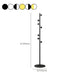 Contemporary Metal Hall Stand Free Standing with Hooks Coat Hanger