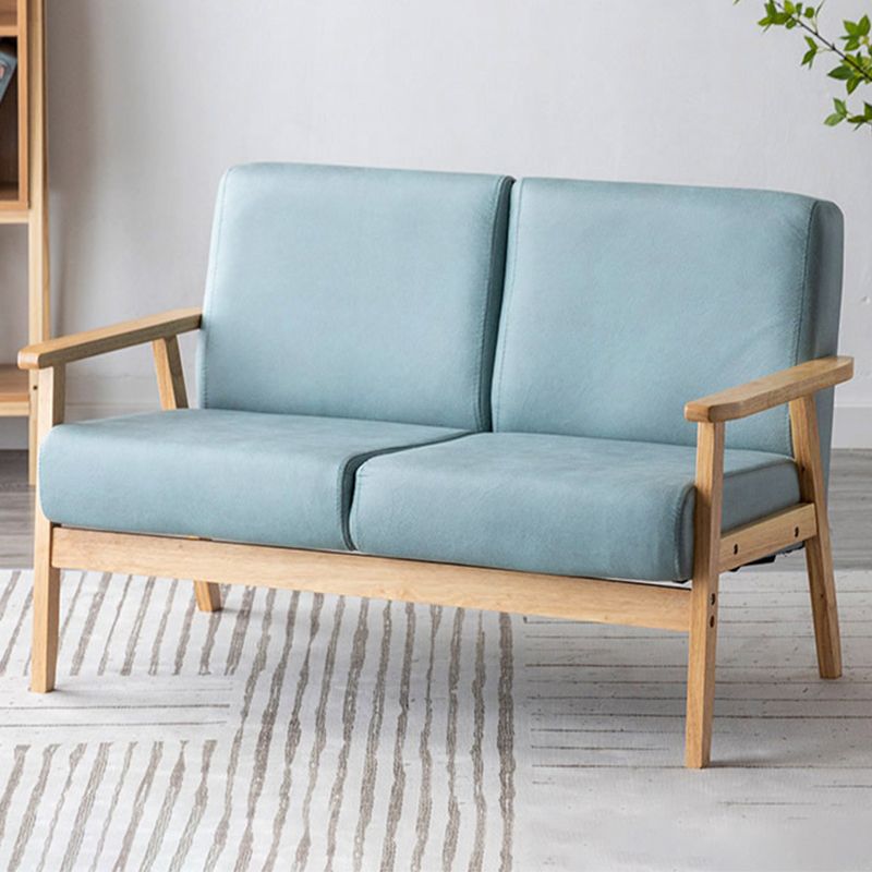 Modern Sofa 44.48" W x 25.98" D x 27.95" H Square Arm Sofa for Living Room Clearhalo 'furn' 'furn_sofas' 'Furniture' 'Living Room Furniture' 'Sofa' 'sofas' 1200x1200_bc598cbf-5c5b-4967-bbbb-5a5243728728