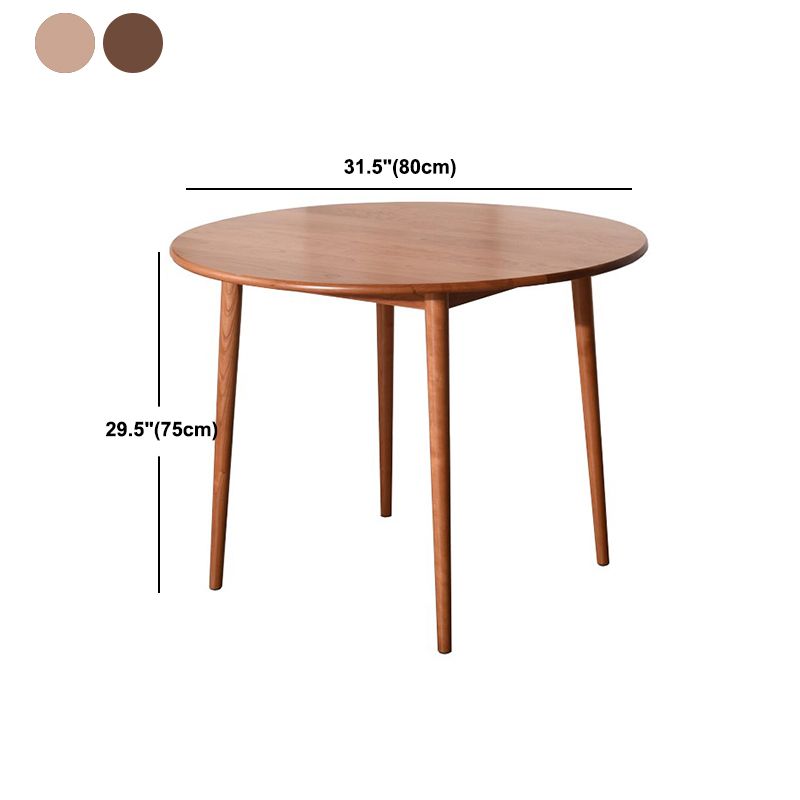 Round Furniture Contemporary Style Solid Wood Dining Room Collection with 4 Legs Clearhalo 'Dining Tables & Seating' 'Dining Tables' 'dining_table' 'furn' 'furn_dining_table' 'Furniture' 'furniture_dining_table' 'Kitchen & Dining Furniture' 'kitchen' 'kitchen_dining_table' 1200x1200_bc5ac6b9-ca69-4db3-818c-af2b829692f7