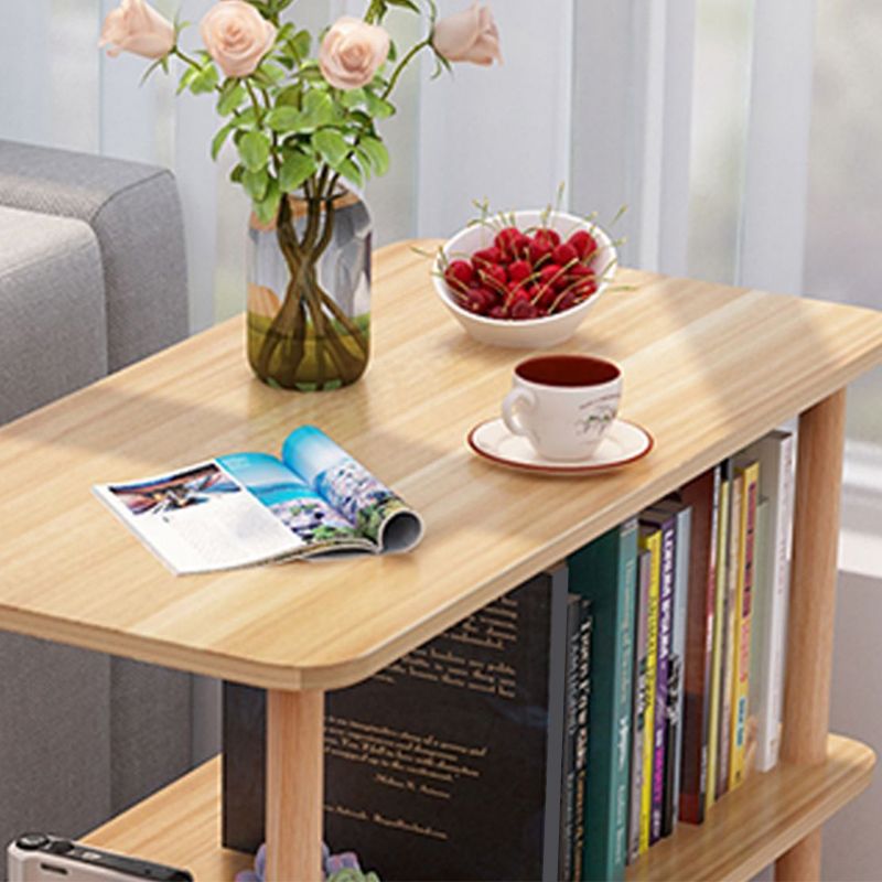 Engineered Wood 4 Legs End Table 2/3-tier Side Table for Living Room Clearhalo 'Coffee & Accent Tables' 'End & Side Tables' 'end_side_tables' 'furn' 'furn_end_side_tables' 'Furniture' 'Living Room Furniture' 1200x1200_bc5c023c-0f63-4c1e-bb4f-f5d22433891b