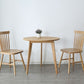 Round Dining Table Natural Contemporary Style Solid Wood Dinner Table for Home Kitchen