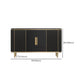Glam -sideboardkast marmeren sideboard tafel met benen voor keuken