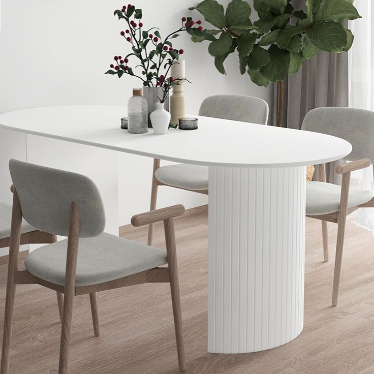 Contemporary Dining Table Pine Solid Wood Table with Double Pedestal for Home Kitchen Dinner Clearhalo ' dining_table' 'Dining Tables & Seating' 'Dining Tables' 'furn' 'furn_dining_table' 'Furniture' 'furniture_dining_table' 'Kitchen & Dining Furniture' 'kitchen&dining_furn' 'kitchen' 'kitchen_dining_table' 1200x1200_bc5ee329-7cc0-4107-b8f4-98ac81b4379c