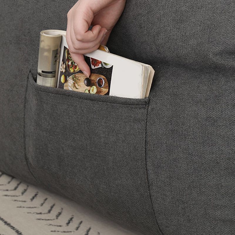 29.53hソリッドカラーコットンブレンド埋め込み埋め込み腕のスリップカバーソファアパートメント