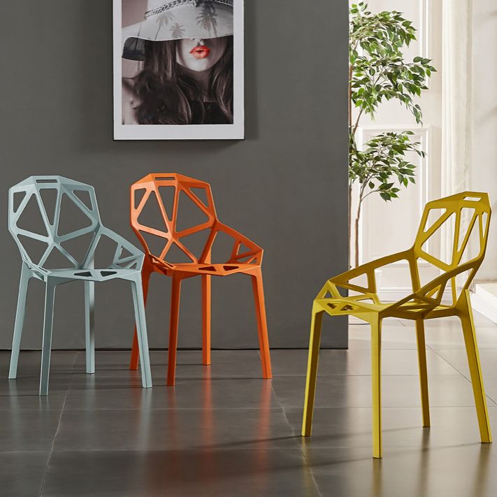 Modern Study Room Cross Back Side Chair Matte Finish Plastic Dining Chair Clearhalo ' kitchen&dining_furn' 'Dining Chairs' 'Dining Tables & Seating' 'dining_chair' 'furn' 'furn_dining_chair' 'Furniture' 'furniture_dining_chair' 'Kitchen & Dining Furniture' 'kitchen' 1200x1200_bc6096a0-9acc-4de9-b79a-bc9e804cdd50