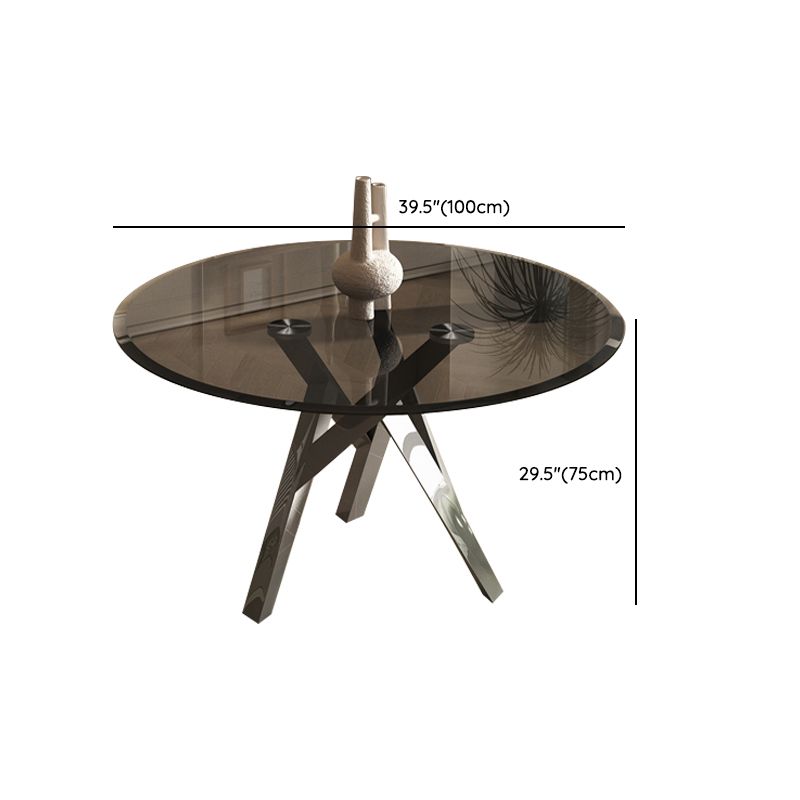 1/2/3 Piece Round Shape Tempered Glass Dining Room Furniture Set Clearhalo 'Dining Room Sets' 'Dining Tables & Seating' 'dining_room_set' 'furn' 'furn_dining_room_set' 'Furniture' 'Kitchen & Dining Furniture' 1200x1200_bc618758-d98b-4acd-af28-d5593944ab65