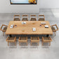 Mesa de reunión de madera sólida escritorio de trabajo de rectángulo moderno