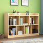 9.4" W Modern Wood Bookcase with Rectangular Shelves Bookshelf  for Living Room