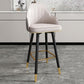 Modern Armless Backrest Counter Stool Steel Cashier Bar Stool with Leather Cushion Clearhalo 'Bar Furniture' 'Bar Stools' 'bar_stools' 'furn' 'furn_bar_stools' 'furniture_bar_stools' 'Kitchen & Dining Furniture' 'kitchen&dining_furn' 'kitchen' 'kitchen_furn' Furniture' 1200x1200_bc63d089-2202-4e9f-b95b-7fe03563aefa
