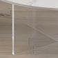 Table de cocktail en ardoise et acrylique Table basse ronde blanche moderne