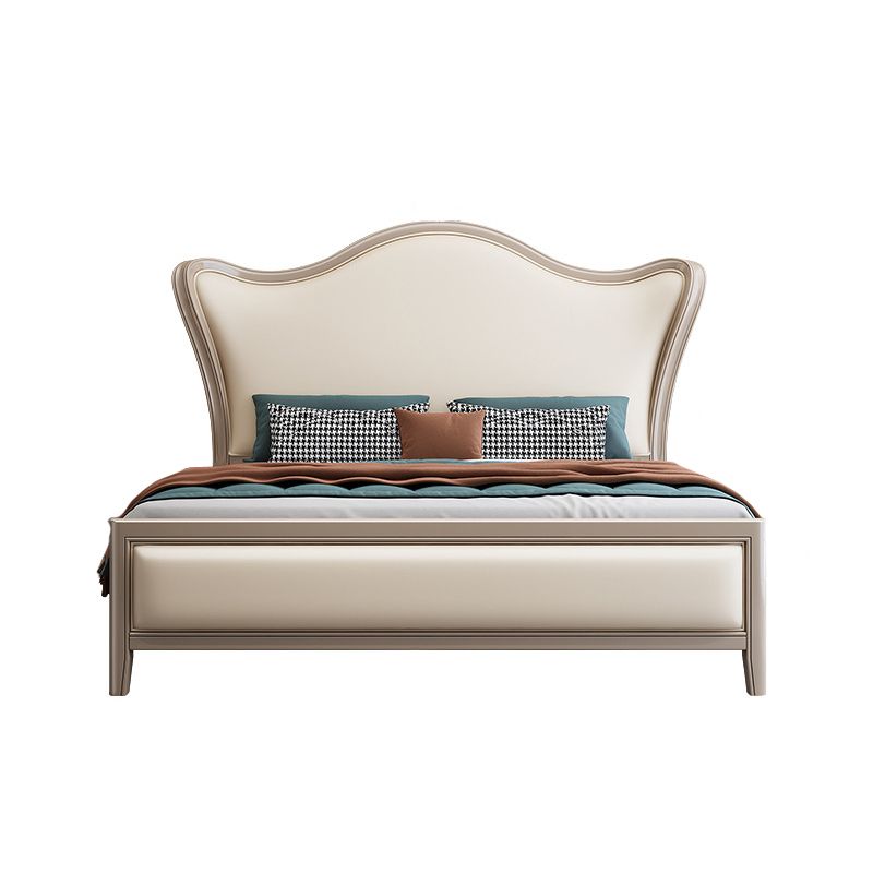 Cadre de lit en bois de pin pour mousse standard victorien avec des jambes en or personnalisées