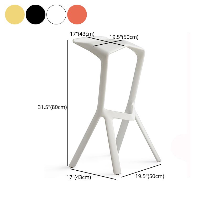 Contemporary Macron Stackable Counter Stools Matte Finish Indoor Bar Stool Clearhalo 'Bar Furniture' 'Bar Stools' 'bar_stools' 'furn' 'furn_bar_stools' 'furniture_bar_stools' 'Kitchen & Dining Furniture' 'kitchen&dining_furn' 'kitchen' 'kitchen_furn' Furniture' 1200x1200_bc6700d4-057f-4bbe-b3d8-547b3be3e00a
