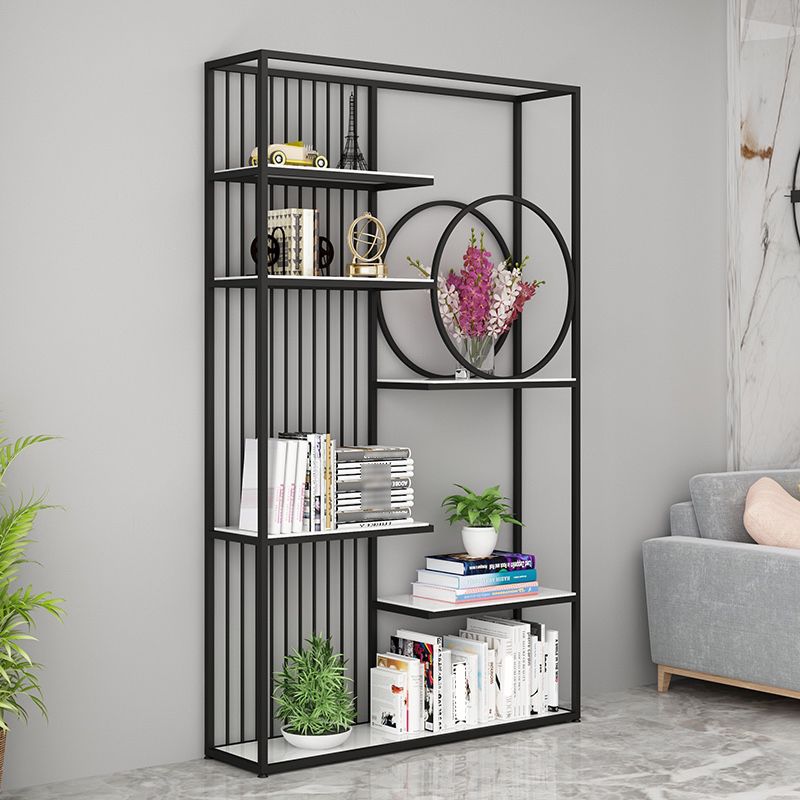 70.87"H Bookshelf Glam Style Open Back Bookcase for Home Office Study Room Clearhalo 'Bookcases' 'furn' 'furn_bookcases' 'Furniture' 'furniture_bookcases' 'kitchen' 'kitchen_bookcases' 'Living Room Furniture' 'Office Furniture' 1200x1200_bc69e0d8-2582-4236-966f-87736e33830e