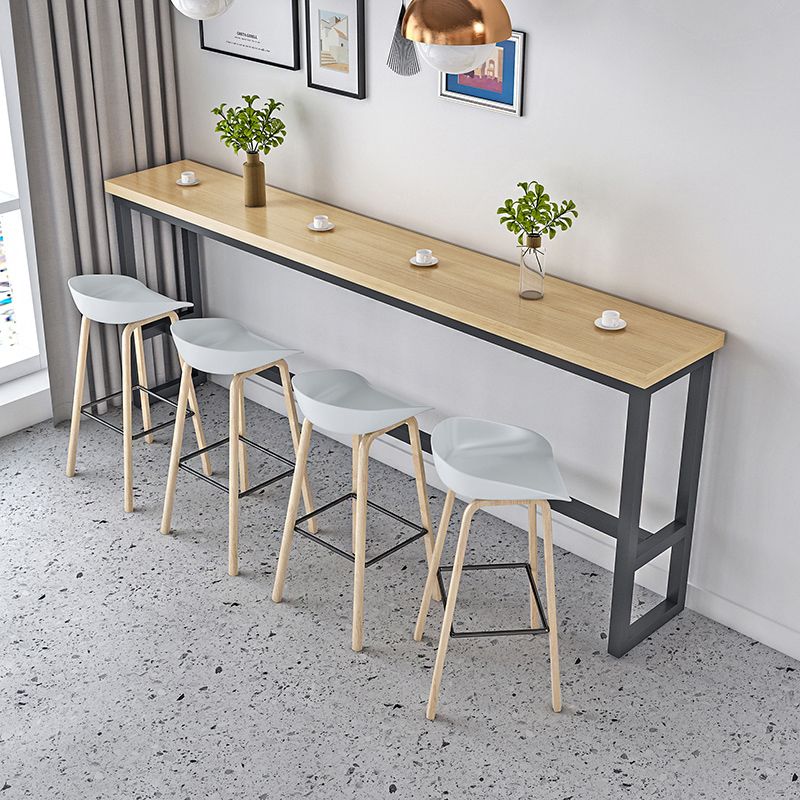 Table de pub rectangulaire moderne 1/2/5/9 pièces, ensemble de comptoir en bois pour salle à manger