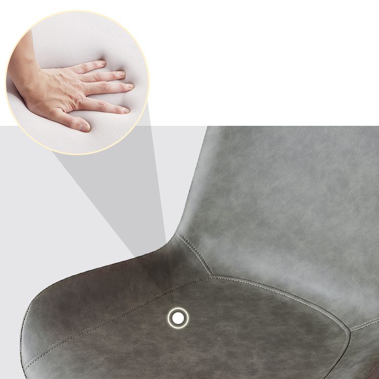 Metal Industrial Dining Room Chair Metallic Finish Solid Back Dining Chair Clearhalo ' kitchen&dining_furn' 'Dining Chairs' 'Dining Tables & Seating' 'dining_chair' 'furn' 'furn_dining_chair' 'Furniture' 'furniture_dining_chair' 'Kitchen & Dining Furniture' 'kitchen' 1200x1200_bc6c0251-b15e-47ac-ad77-7527b9bfdf0b