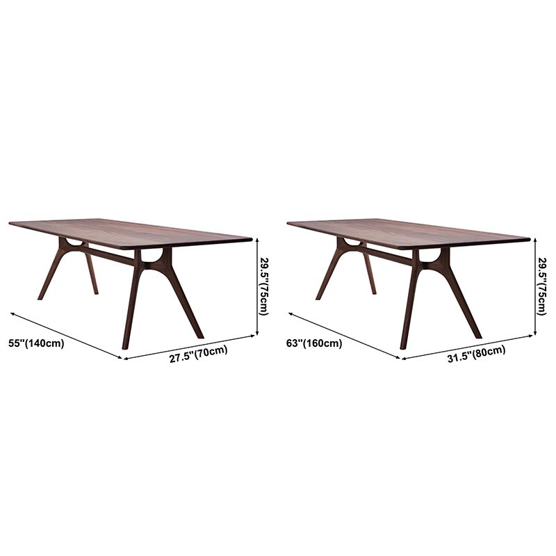 Rectangle Shape Wood Color Dining Table Solid Wood Table Modern with 4 Legs Clearhalo ' dining_table' 'Dining Tables & Seating' 'Dining Tables' 'furn' 'furn_dining_table' 'Furniture' 'furniture_dining_table' 'Kitchen & Dining Furniture' 'kitchen&dining_furn' 'kitchen' 'kitchen_dining_table' 1200x1200_bc6eadda-3b36-4547-b035-93a26d68476b