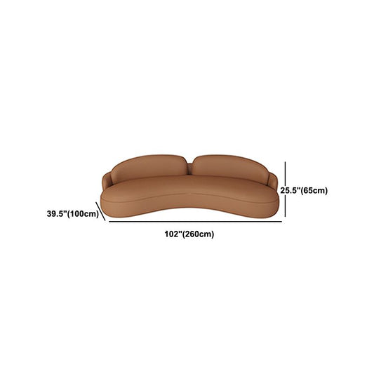 Faux Lederkissen Rückensofa eingebrauchter Arm 39,37 "breites Sofa