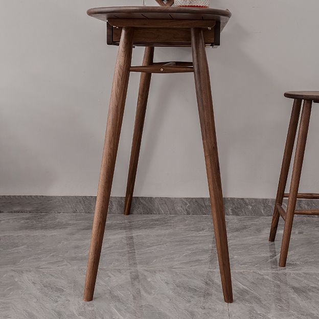 Mesa de comedor de bar contemporánea, mesa de bar rectangular de madera para cocina