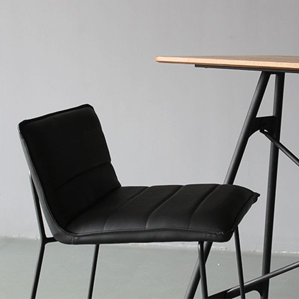 Modern Low Back Restaurant Stool Matte Finish Leather Barstool Clearhalo 'Bar Furniture' 'Bar Stools' 'bar_stools' 'furn' 'furn_bar_stools' 'Furniture' 'furniture_bar_stools' 'Kitchen & Dining Furniture' 1200x1200_bc714b9b-adbc-400d-8374-60825c98301b