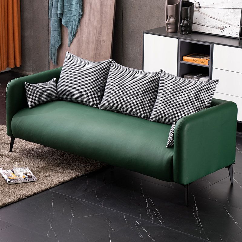 3-seater Pillow Top Arm Reclining Sofa for Living Room 28.35" Wide Clearhalo 'furn' 'furn_sofas' 'Furniture' 'furniture_sofas' 'kitchen' 'kitchen_sofas' 'Living Room Furniture' 'Sofa' 'sofas' 1200x1200_bc7351e6-b971-45e4-9c7e-991d1101ab3d