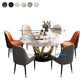 Glam Restaurant Sintered Stone Table Round Pedestal Dining Table Clearhalo 'Dining Tables & Seating' 'Dining Tables' 'dining_table' 'furn' 'furn_dining_table' 'Furniture' 'furniture_dining_table' 'Kitchen & Dining Furniture' 'kitchen' 'kitchen_dining_table' 1200x1200_bc73ab3c-6251-424b-a3b9-83db7c8db26a