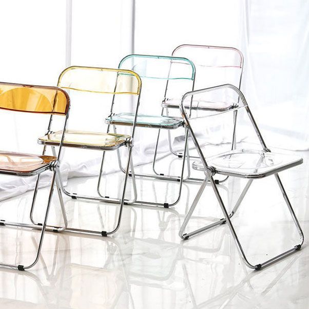 Industrial Style Plastic Dining Armless Chair Open Back Dining Side Chair Clearhalo ' kitchen&dining_furn' 'Dining Chairs' 'Dining Tables & Seating' 'dining_chair' 'furn' 'furn_dining_chair' 'Furniture' 'furniture_dining_chair' 'Kitchen & Dining Furniture' 'kitchen' 1200x1200_bc77c513-57e7-4718-874e-e3a54a1aa360