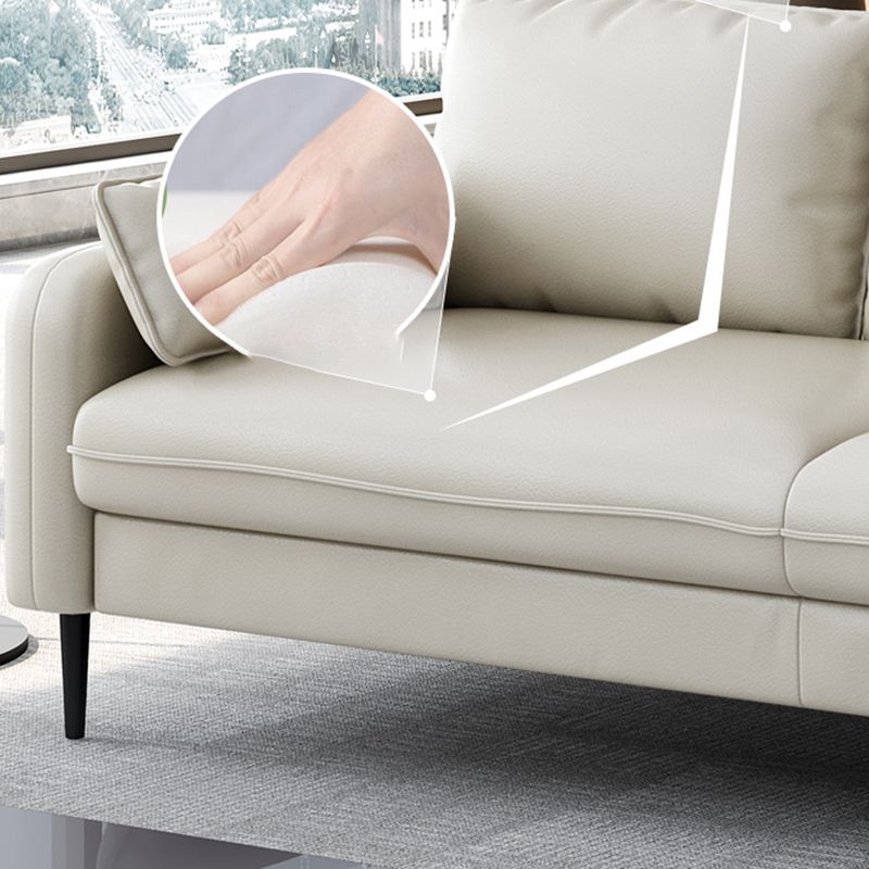 Sofá de cuero de 3 plazas de cuero a mediados de siglo.