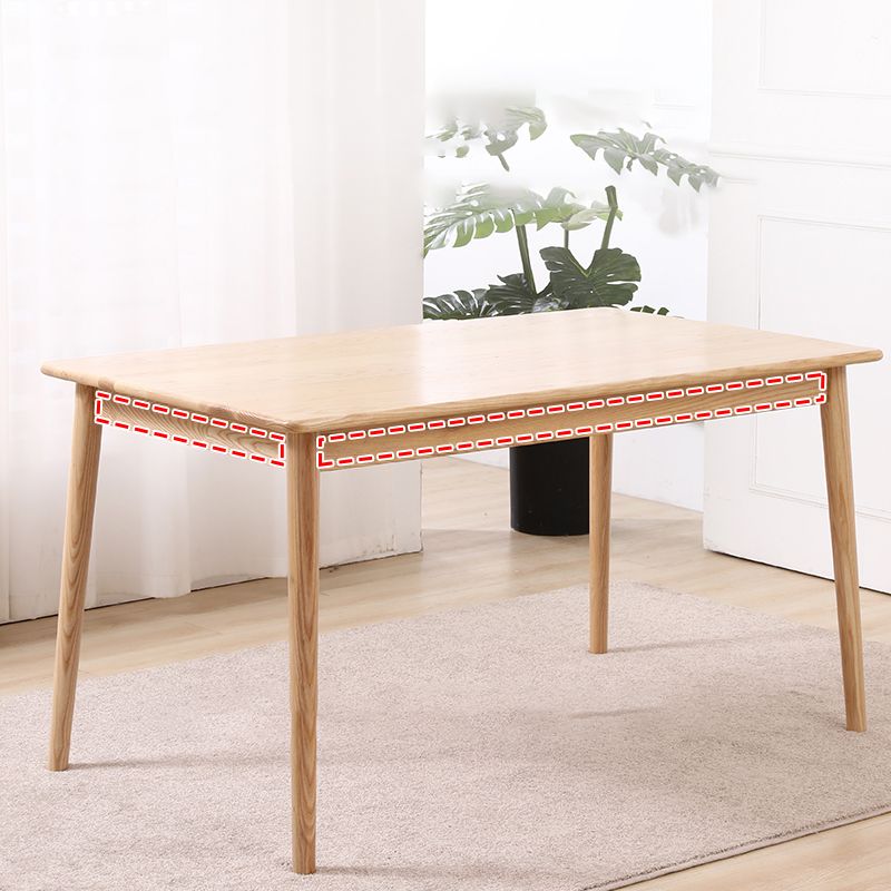 Minimalist Style Solid Wood Dining Table Set of Rectangle Shape Formal Dinette Set Clearhalo 'Dining Room Sets' 'Dining Tables & Seating' 'dining_room_set' 'furn' 'furn_dining_room_set' 'Furniture' 'furniture_dining_room_set' 'Kitchen & Dining Furniture' 'kitchen&dining_furn' 'kitchen' 1200x1200_bc797e87-101c-4dcd-b551-627f4b48dd77