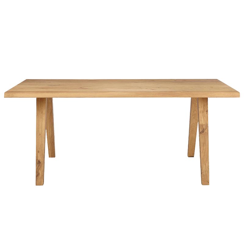 Simple Pine 4 Legs Dining Table Solid Wood Rectangle Furniture for Home Clearhalo ' dining_table' 'Dining Tables & Seating' 'Dining Tables' 'furn' 'furn_dining_table' 'Furniture' 'furniture_dining_table' 'Kitchen & Dining Furniture' 'kitchen&dining_furn' 'kitchen' 'kitchen_dining_table' 1200x1200_bc7b3bf0-14e7-4bc2-a1f5-4d072754cae7