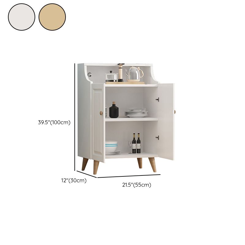 Contemporary Style Wood Adjustable Shelving Buffet Sideboard with Cabinets Clearhalo 'buffet_sideboard' 'Buffets & Sideboards' 'furn' 'furn_buffet_sideboard' 'Furniture' 'Kitchen & Dining Furniture' 1200x1200_bc7c9fca-5cac-4a36-8cee-90e9d2cb8704