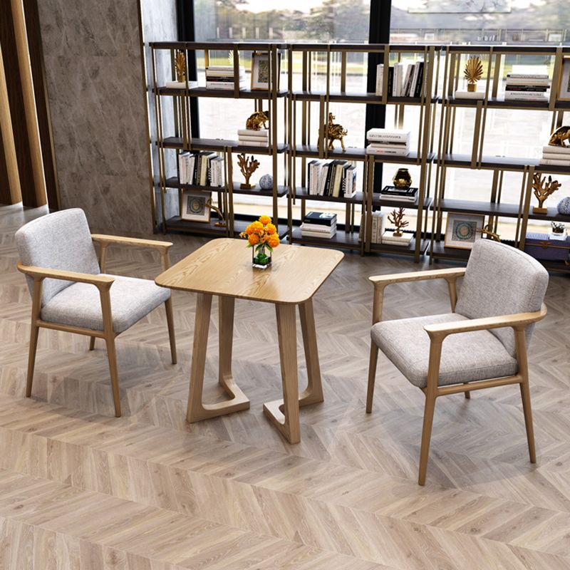 Modern Pine Solid Wood Dining Table Double Pedestal Dining Table for Dining Room Clearhalo 'Dining Tables & Seating' 'Dining Tables' 'dining_table' 'furn' 'furn_dining_table' 'Furniture' 'furniture_dining_table' 'Kitchen & Dining Furniture' 'kitchen' 'kitchen_dining_table' 1200x1200_bc7f1494-7444-49da-bf78-91c92ab0ee8a