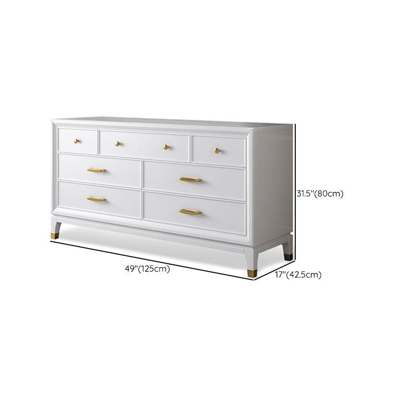 Ultra-Modern Double Dresser White Storage Chest Dresser for Bedroom Clearhalo 'Bedroom Furniture' 'Dressers & Chests' 'dressers_chests' 'furn' 'furn_dressers_chests' 'Furniture' 1200x1200_bc7f1f3e-5517-4d4d-814d-8721aee5162d