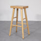 Indoor Rectangle Backless Bar Stool Pine Solid Wood Bar Stool in Natural