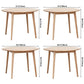 Round Pine Solid Wood Table Modern Dining Table with 4 Legs for Restaurant Clearhalo ' dining_table' 'Dining Tables & Seating' 'Dining Tables' 'furn' 'furn_dining_table' 'Furniture' 'furniture_dining_table' 'Kitchen & Dining Furniture' 'kitchen&dining_furn' 'kitchen' 'kitchen_dining_table' 1200x1200_bc7f9401-d900-4ad8-bf7a-c2c48231ec9d