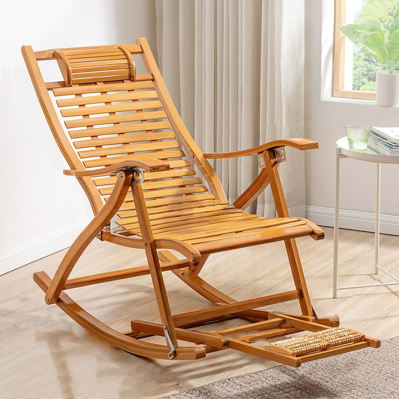 Leisure Balcony Folding Lazy Sofa Chair Chinese Chaise Rocking Chair Clearhalo 'Chairs & Seating' 'furn' 'furn_rocking_chairs' 'Furniture' 'Living Room Furniture' 'Rocking Chairs' 'rocking_chairs' 1200x1200_bc803b03-d267-424b-b0b3-167a0a057856