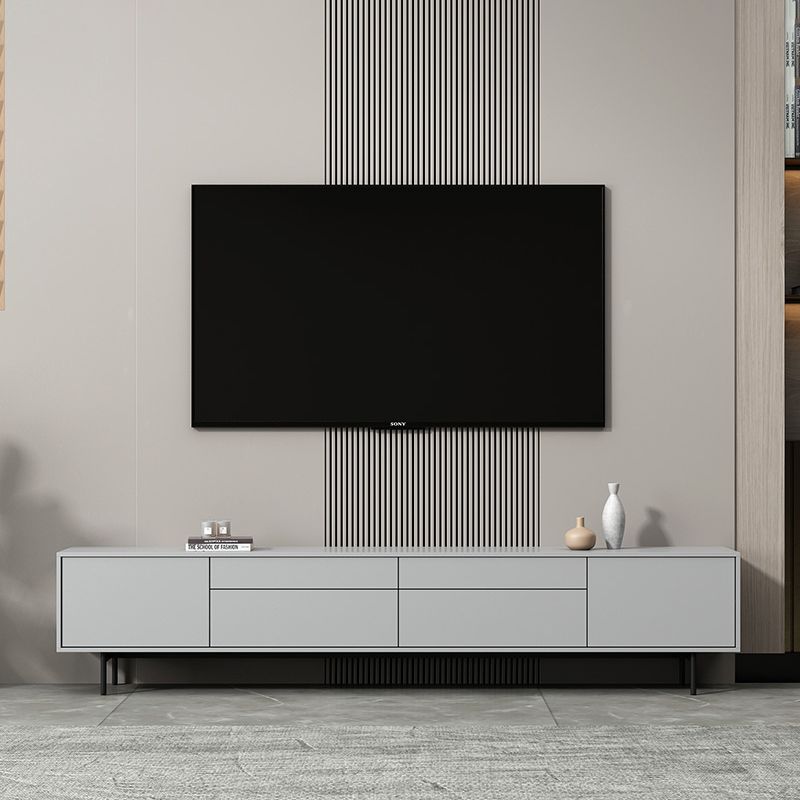 Gabinete de TV de rectángulo de madera de almacenamiento de almacenamiento industrial con piernas extraviadas