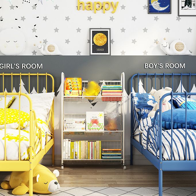 Contemporary Closed Back Bookshelf Metal Vertical Shelf Bookcase for Living Room Clearhalo 'Bookcases' 'furn' 'furn_bookcases' 'Furniture' 'Office Furniture' 1200x1200_bc89f667-1fca-4934-b2b7-97c6ab4806b5