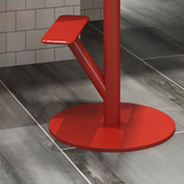 Metal Backless Counter Stool Modern Indoor Bar Stool with Footrest