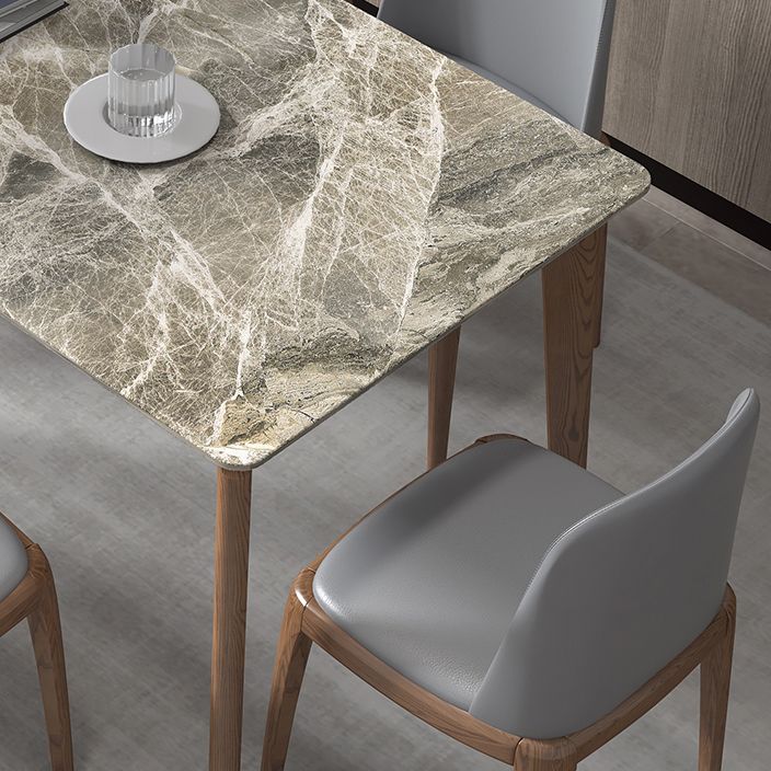 Sintered Stone Top Rectangle Table Medieval Modern Kitchen Table with 4 Legs Clearhalo ' dining_table' 'Dining Tables & Seating' 'Dining Tables' 'furn' 'furn_dining_table' 'Furniture' 'furniture_dining_table' 'Kitchen & Dining Furniture' 'kitchen&dining_furn' 'kitchen' 'kitchen_dining_table' 1200x1200_bc8d2dfc-73f2-40ea-82d1-75da42eb0798