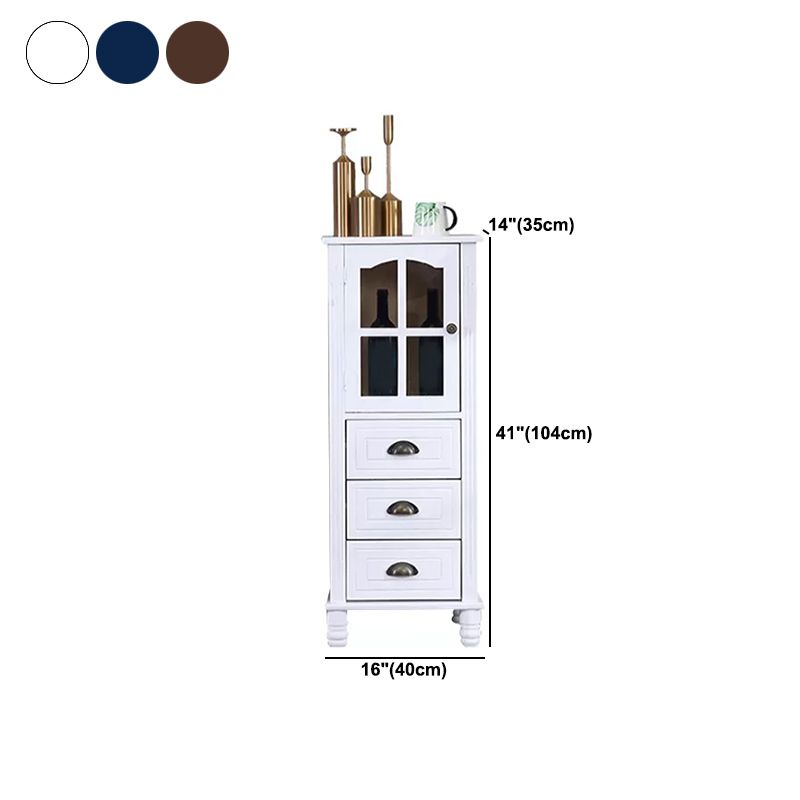 Cabinet d'accent moderne du milieu du siècle avec des jambes tournées en bois massif