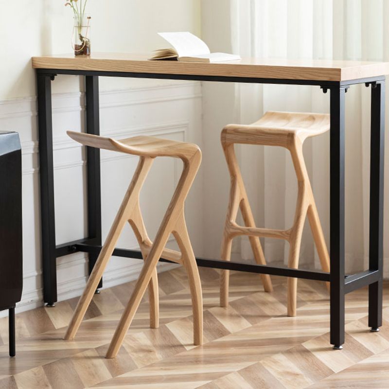 Solid Wood Bar Stool Backrless Counter Stool for Living Room Clearhalo 'Bar Furniture' 'Bar Stools' 'bar_stools' 'furn' 'furn_bar_stools' 'Furniture' 'Kitchen & Dining Furniture' 1200x1200_bc8e940b-f44e-4969-81dd-fbe751f106d4