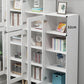 Engineered Wood Standard Bookshelf Modern White Bookcase with Shelves Clearhalo 'Bookcases' 'furn' 'furn_bookcases' 'Furniture' 'Office Furniture' 1200x1200_bc8ea856-dbf4-45a5-bbb5-fee71b00a785