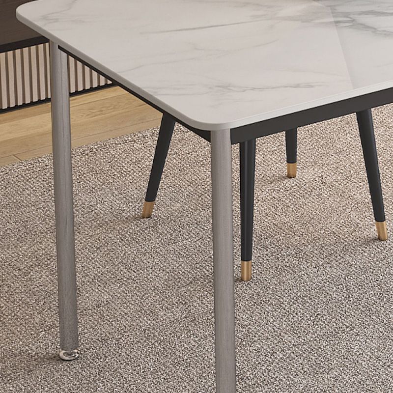 Stein gebogener Büroschreibtisch modern 29,53 "großer Schreibtisch mit Parsons Schreibtisch