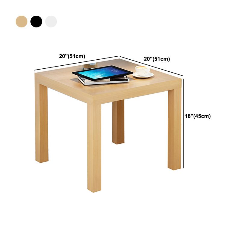 Contemporary Square Side End Table Wood 4 Legs End Slide Table Clearhalo 'Coffee & Accent Tables' 'End & Side Tables' 'end_side_tables' 'furn' 'furn_end_side_tables' 'Furniture' 'Living Room Furniture' 1200x1200_bc932dbd-9c25-498d-a7b2-dbfb7bbb14c3
